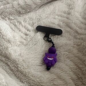 Purple Gengar Silicone Keychain Clip - Kids Accessories